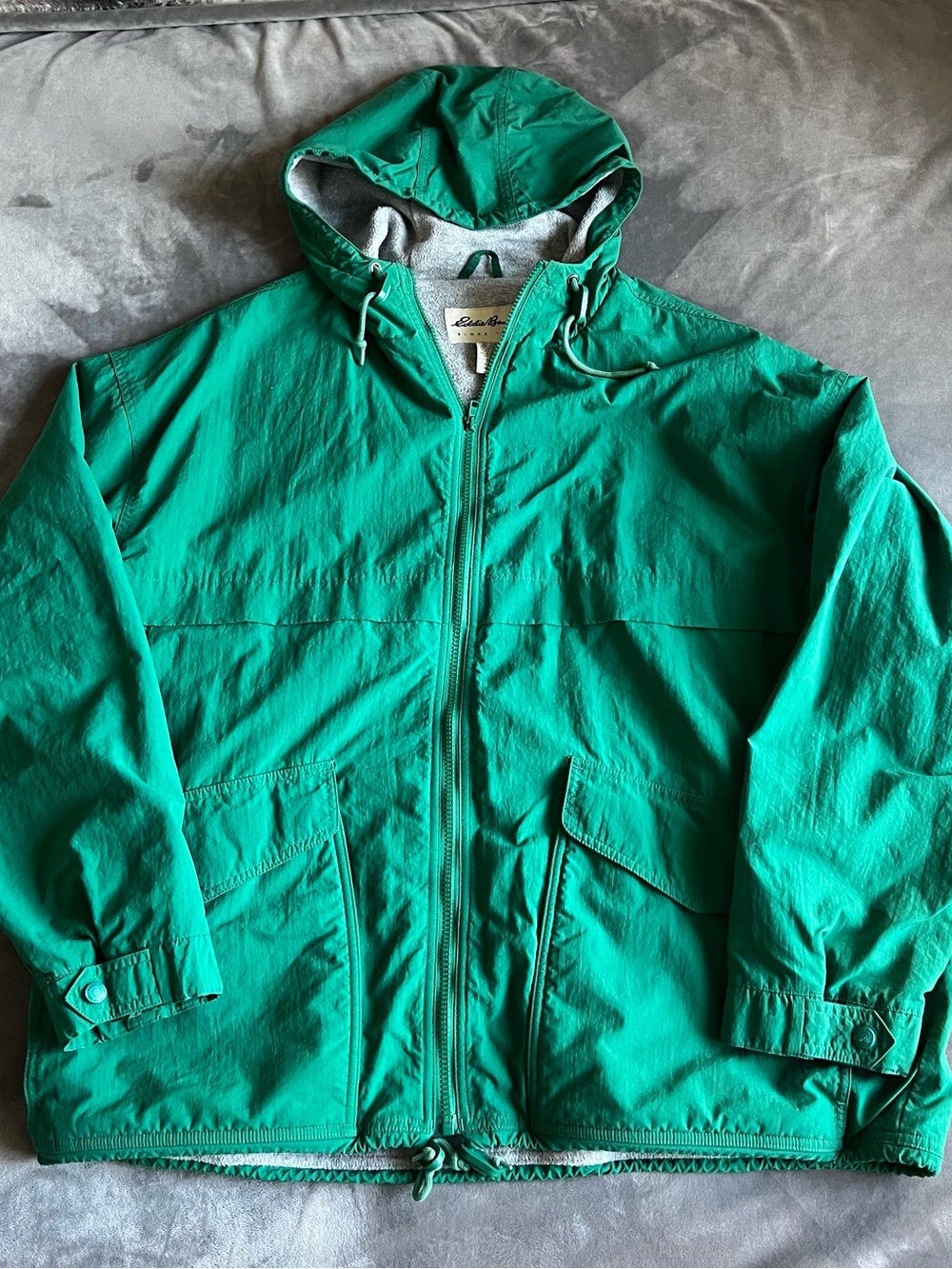 Vintage Eddie Bauer Green Hooded Men's Jacket